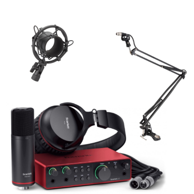 Focusrite Scarlett 2i2 4th Generation - Interfata audio "Premium home studio pack"