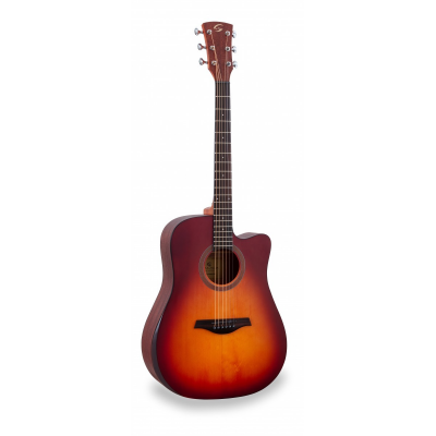 Soundsation EDGE-SDNCE-BSB - Chitara electro-acustica, doza Fishman GT-1, fata de rezonata din lemn masiv