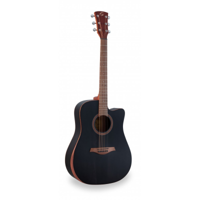 Soundsation EDGE-SDNCE-TBK - Chitara electro-acustica, doza Fishman GT-1, fata de rezonata din lemn masiv