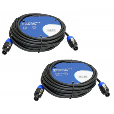 Soundsation BPSPK-5BK - Set 2 cabluri boxa, speakon,  lungime 5 metri