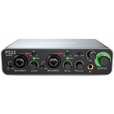 MAONO PS22 - Interfață audio pentru înregistrare, producție muzicală, chitară