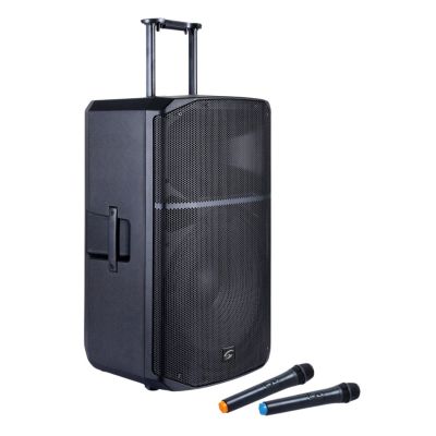 Soundsation PROVIBE 15AIR - Boxa activa cu baterii, 2 microfoane wireless, Bluetooth, 800W