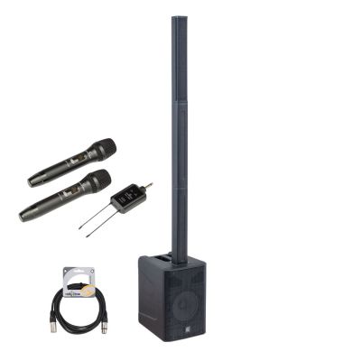 Soundsation HYPER UP 8A - Sistem de sonorizare tip coloana, Bluetooth, 600W (microfoane wireless, cabluri)