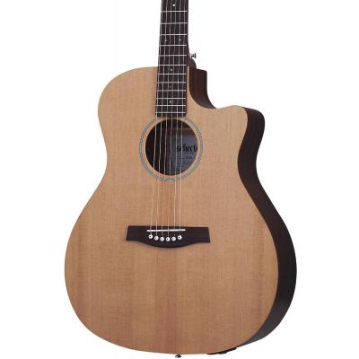 Schecter Deluxe Acoustic (NS) - Chitara acustica, fata de rezonanta din molid, corp din mahon