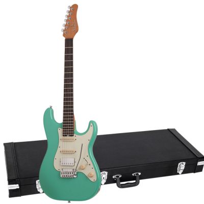 Schecter Nick Johnston Traditional HSS Atomic Green - Chitara electrica, hardcase