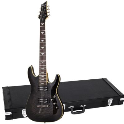 Schecter Omen Extreme-7 STBLK - Chitara electrica, hardcase