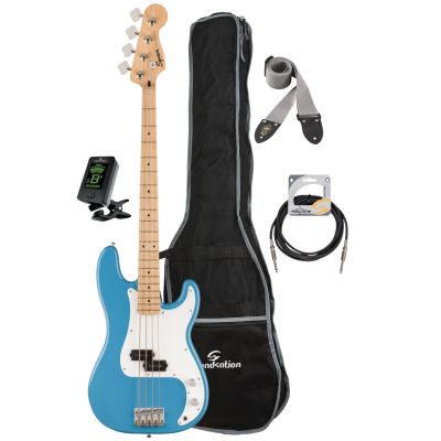 Fender Squier Sonic Precision - Bass electric, husa, tuner electronic, curea, cablu