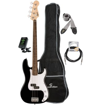 Fender Squier Sonic Precision - Bass electric, husa, tuner electronic, curea, cablu
