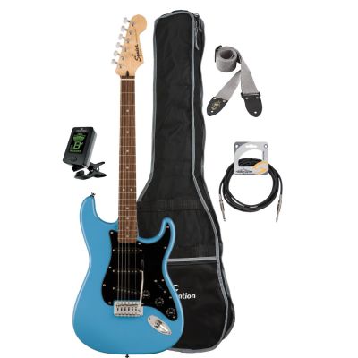 Fender Squier Sonic Stratocaster - Chitara electrica, husa, tuner electronic, curea, cablu