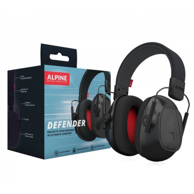 Alpine Defender Earmuffs - Casti antifonice cu atenuare mare, B-Stock