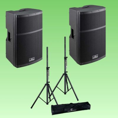 Soundsation HYPER Top 15A - Set boxe active si stative, 2 x 1000W (putere muzicala)
