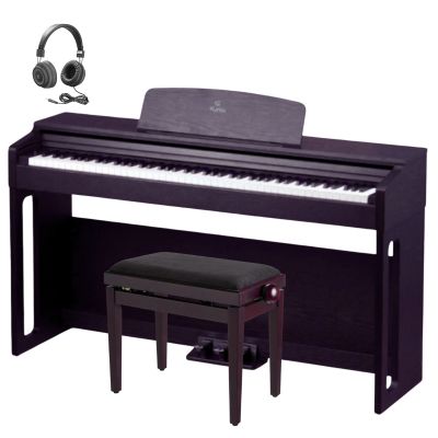 KYRIOS RW - Set pian digital cu bancheta, stativ lemn, casti, 3 pedale