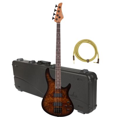 Schecter C-4 Standard (TB) - Set bass electric, case Fender Deluxe si cablu Fender Deluxe (5.5 metri)