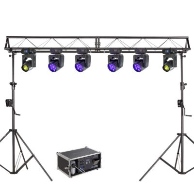 Inchiriere - Lumini de scena, 2 x moving head beams, 4 x wash moving head led, 1 x schela lumini, 1 x haze machine, 1 x DMX512
