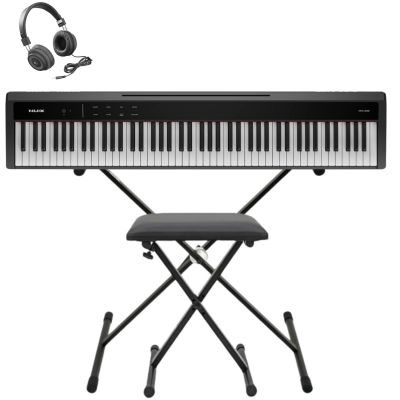 NUX NPK-200 BK - Set pian digital portabil, stativ, bancheta si casti audio