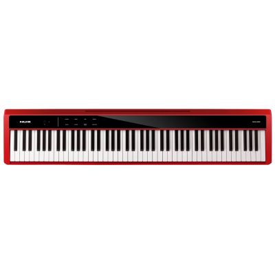 NUX NPK-200 RED - Pian digital portabil, claviatura hammer action cu 3 senzori, Bluetooth, 128 voci polifonice
