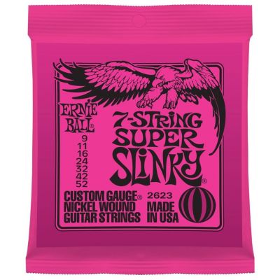 Ernie Ball 7-String Super Slinky 2623 - Set Corzi Chitara Electrica