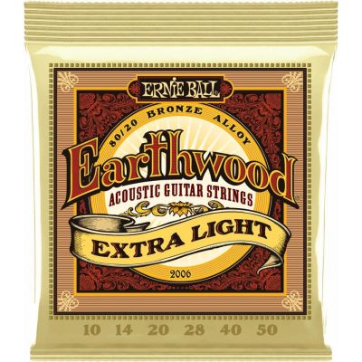 Ernie Ball Earthwood Extra Light 80/20 Bronze 2006 - Set Corzi Chitara Acustica
