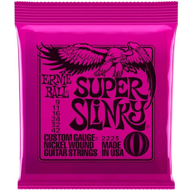 Ernie Ball Super Slinky 2223 - Set Corzi Chitara Electrica