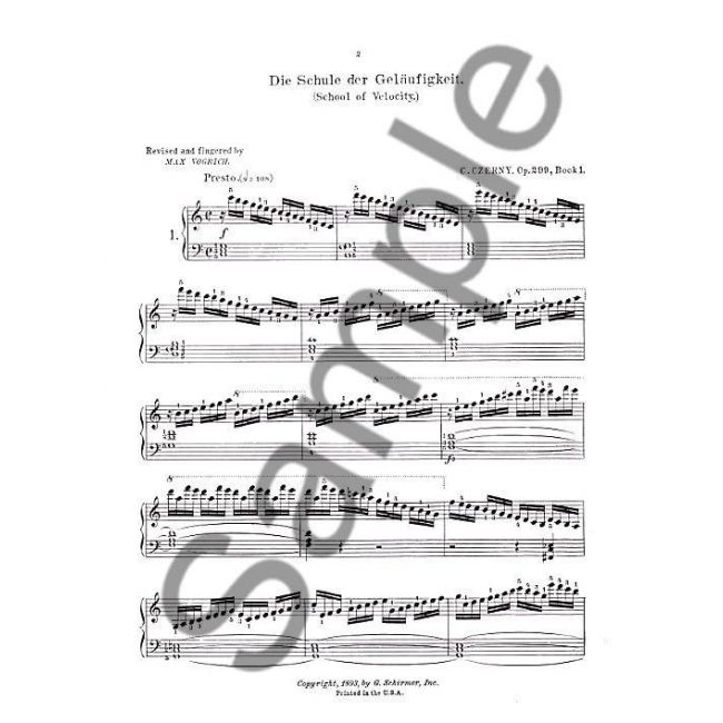 Metoda de pian Carl Czerny Op.299