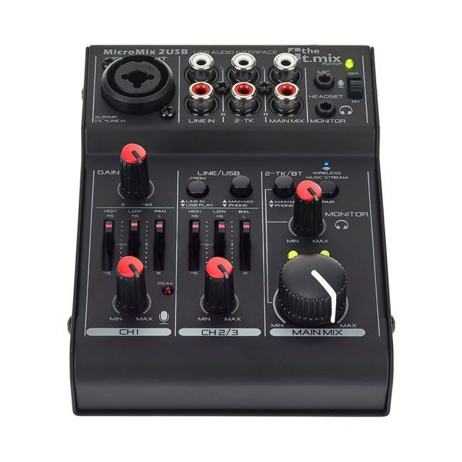 T.mix MicroMix 2 USB - Mixer Audio Pasiv cu USB