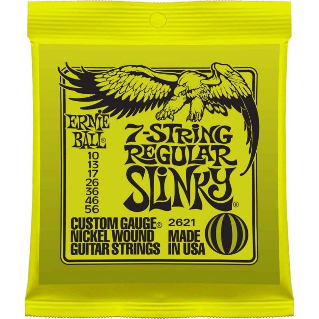 Ernie Ball 7-String Regular Slinky 2621 - Set Corzi Chitara Electrica