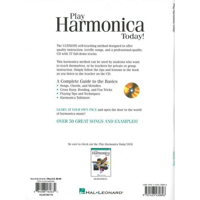 Metoda de muzicuta (include CD) Play Harmonica Today! - Level 1