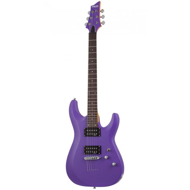 Schecter C-6 Deluxe Satin Purple - Chitara electrica