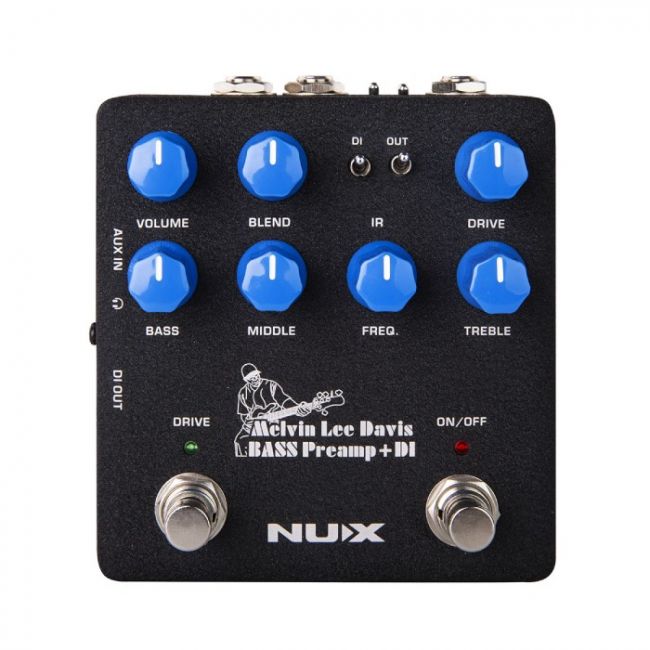NUX NBP-5 - Pedala Bass Preamp + DI stompbox, Editie Melvin Lee Davis