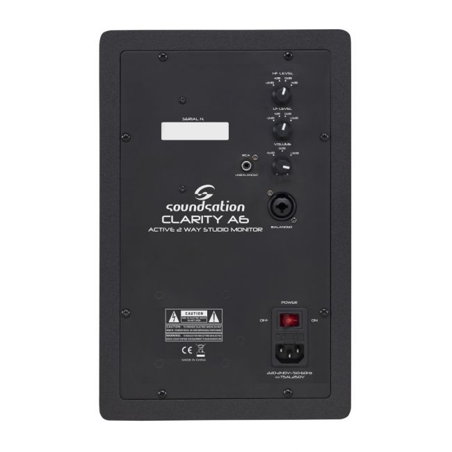 Soundsation CLARITY A6 - Monitor Activ Studio Bi-amplificat 60W + 30W