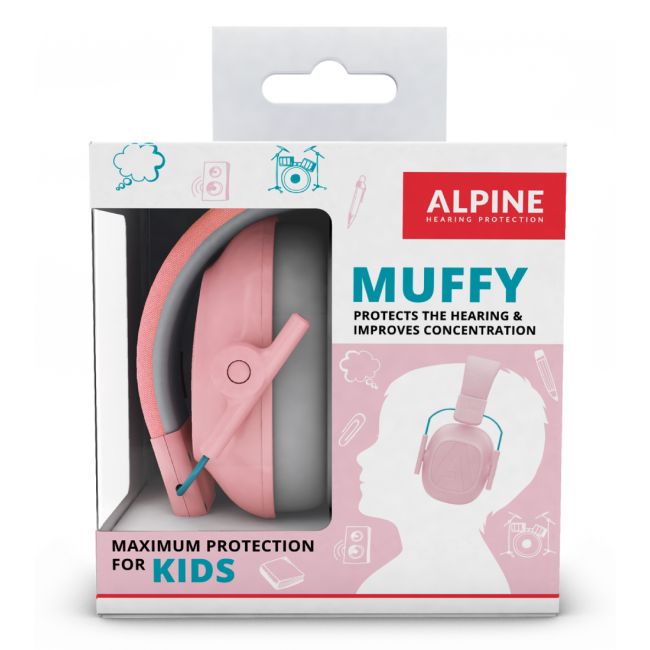 Alpine Muffy Kids Pink - Casti antifonice pentru copii