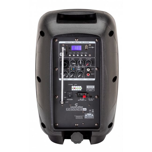 Soundsation GO-SOUND 8AIR - Boxa activa portabila, aplicație AIR APP, 1 microfon wireless, Bluetooth, 250W