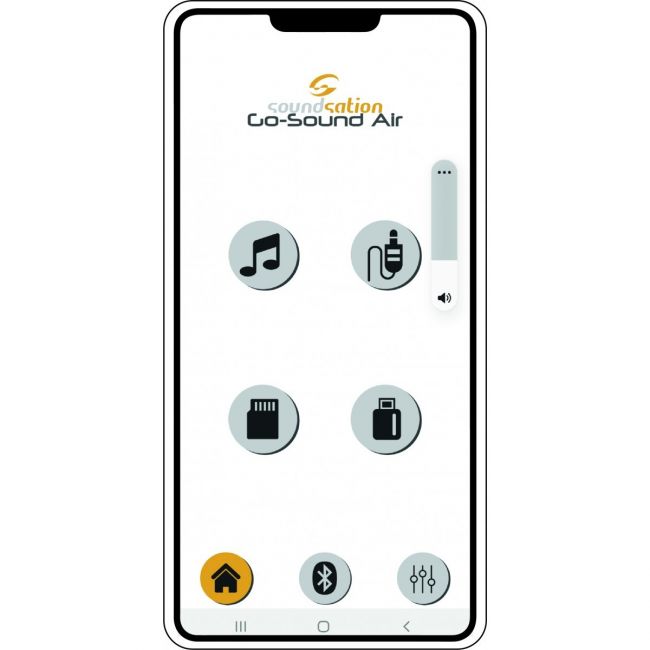 Soundsation GO-SOUND 10AIR - Boxa activa portabila, aplicație AIR APP, 1 microfon wireless, Bluetooth, 360W