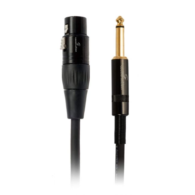 Soundsation Wiremaster WM-UXFJ15  - Cablu microfon XLR(M) Jack Mono, 15 metri