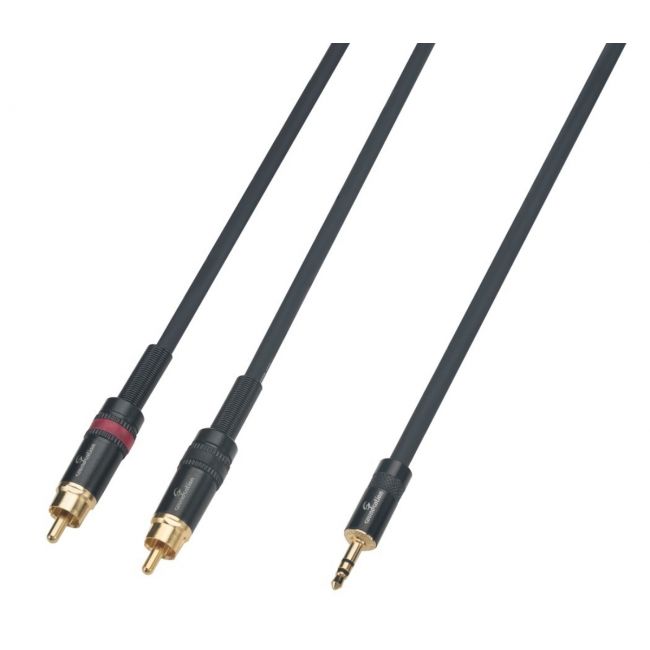 Soundsation WM-MJ2RCA15 - Cablu adaptor - Jack (3.5mm) - 2 x RCA, 1.5 metri