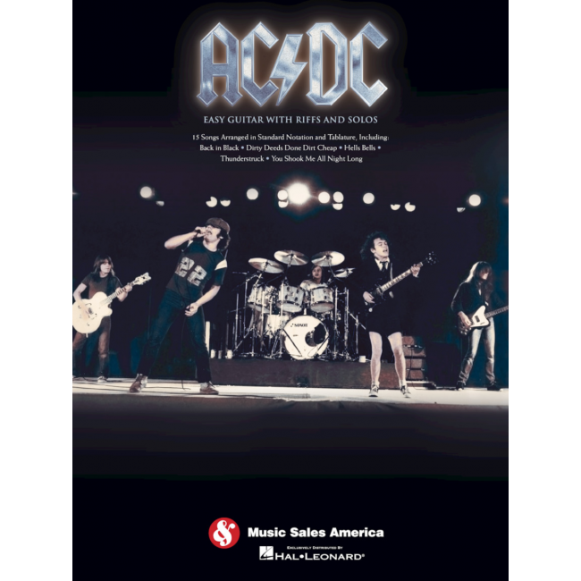 AC/DC Easy Guitar Riffs - Colectie de partituri