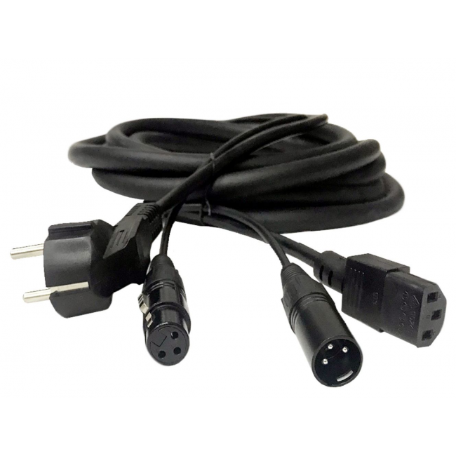 Soundsation PF100-10 - Cablu alimentare cu tensiune si semnal audio boxe active, 10 metri