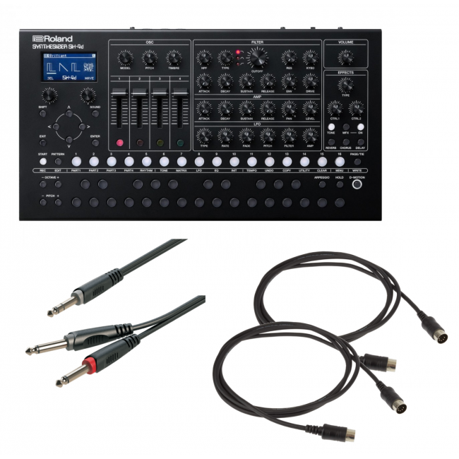 Roland SH-4D - Sintetizator, Cabluri MIDI si Cablu audio
