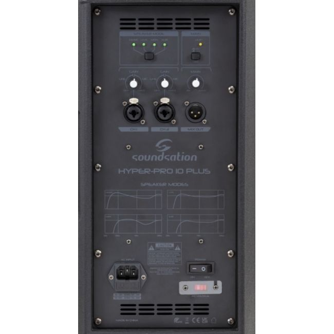 Soundsation HYPER-PRO 10 PLUS - Boxa activa 1200W, SPL: 128 dB, DSP integrat