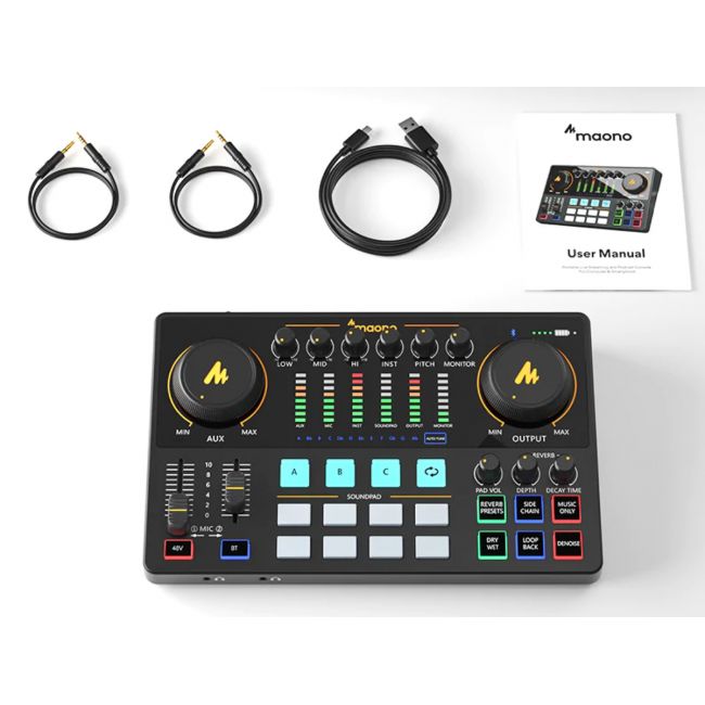 MAONO Maonocaster AME2 Bundle - Pachet de echipamente pentru podcast