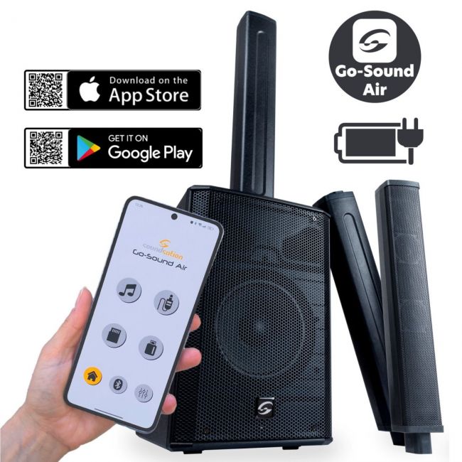 Soundsation HYPER UP 8BA - Sistem de sonorizare portabil tip coloana, Bluetooth, 600W