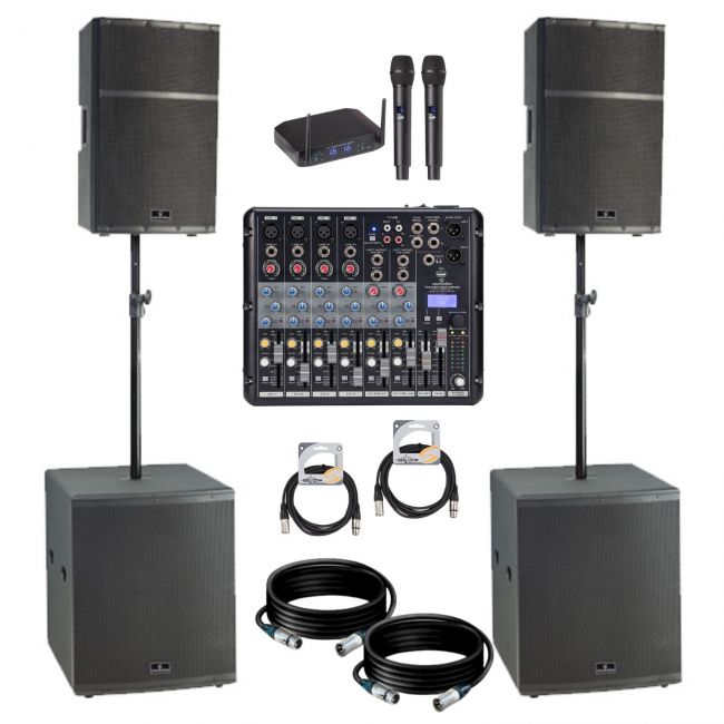 Soundsation Hyper 1815EX - Sistem profesional de sonorizare (2 x 2600W)