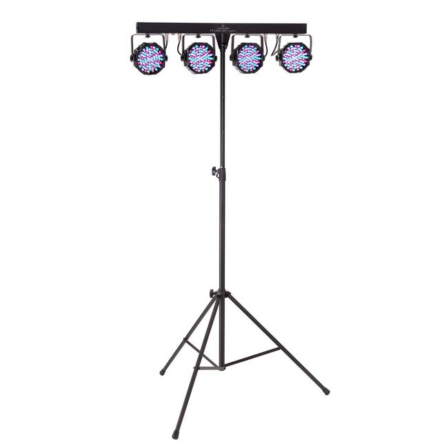 Soundsation 4LEDKIT-PARTY 2 - Kit complet de iluminat cu LED-uri 4-PAR, stativ si controller