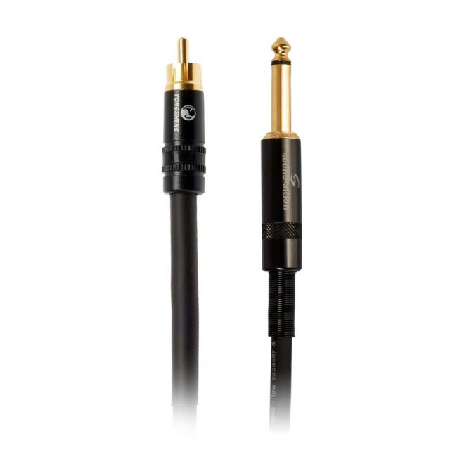 Soundsation WM-JRCA15 - Cablu audio, RCA - jack 6.3 mm, lungime 1.5 metri