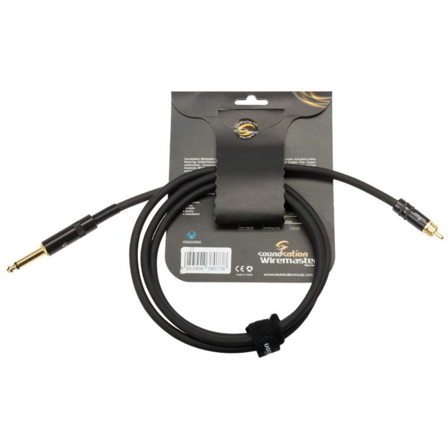 Soundsation WM-JRCA15 - Cablu audio, RCA - jack 6.3 mm, lungime 1.5 metri