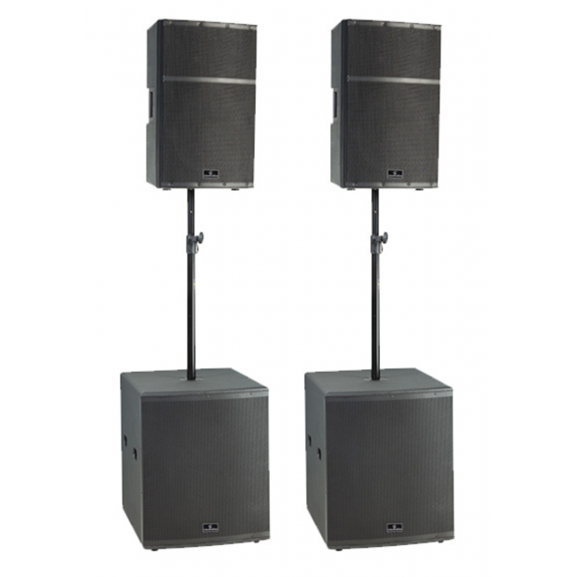 Soundsation Hyper 1815EX - Sistem profesional de sonorizare (2 x 2600W)