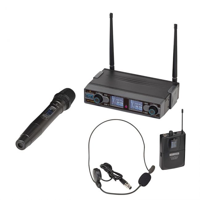 Soundsation WF-D290HP MKII - Set microfon wireless si headset, UHF Digital 2.4 GHZ