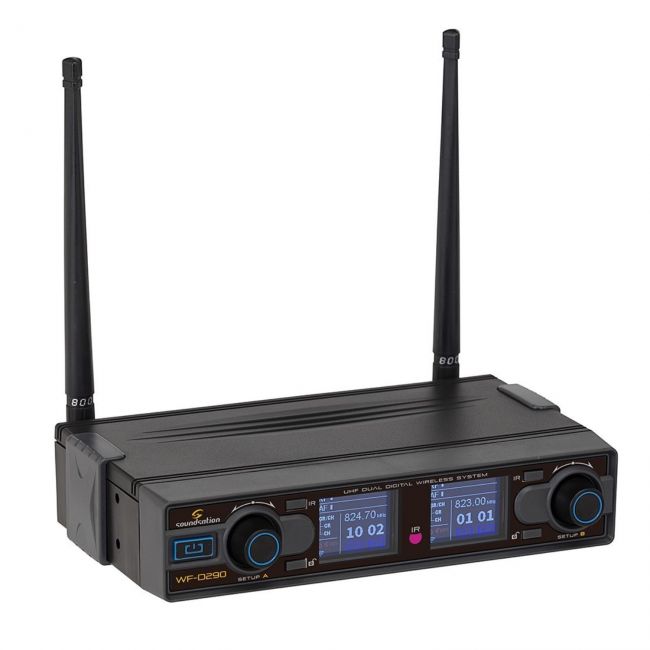 Soundsation WF-D290HP MKII - Set microfon wireless si headset, UHF Digital 2.4 GHZ