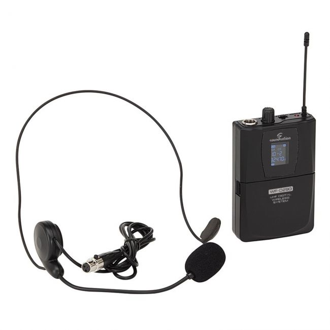 Soundsation WF-D290HP MKII - Set microfon wireless si headset, UHF Digital 2.4 GHZ