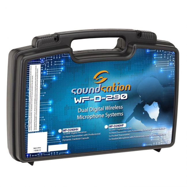 Soundsation WF-D290HP MKII - Set microfon wireless si headset, UHF Digital 2.4 GHZ